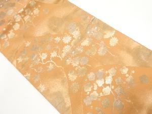 リサイクル　梅菊楓模様織り出し袋帯